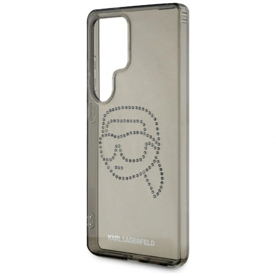 Case Karl Lagerfeld Rhinestones Karl Head Logo Samsung Galaxy S25 Ultra black