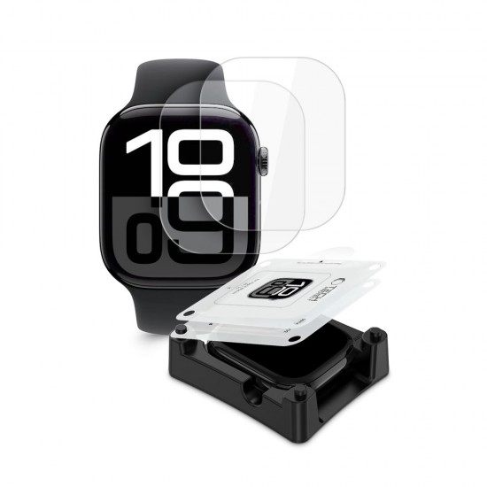 Tech-Protect Supreme Hydrogel Film Set 2-pack for Apple Watch 10 46 mm - transparent