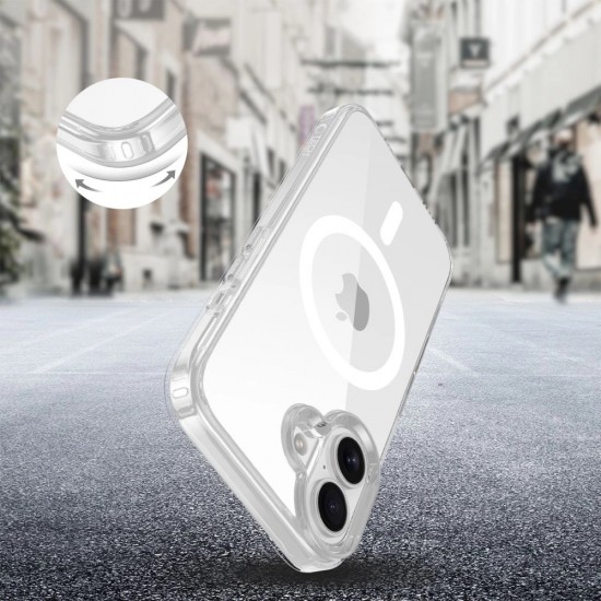 Tech-Protect Flexair Hybrid CC Magsafe iPhone 16 Case - Clear