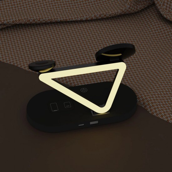 Tech-Protect QI15W-A41 3in1 Wireless Charger with MagSafe for Apple Devices - Black