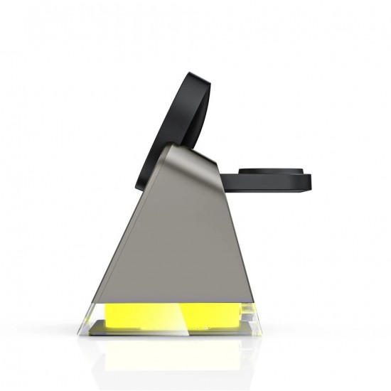 Tech-Protect QI15W-A43 3in1 Wireless Charger with MagSafe for Apple Devices - Black