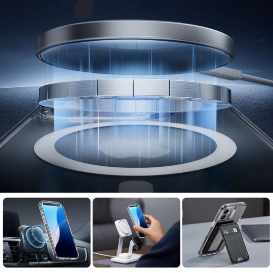 ESR Classic Pro Set Halolock MagSafe iPhone 16 Case - Clear