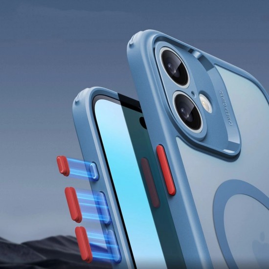 ESR Classic Pro Set Halolock MagSafe case for iPhone 16 - blue