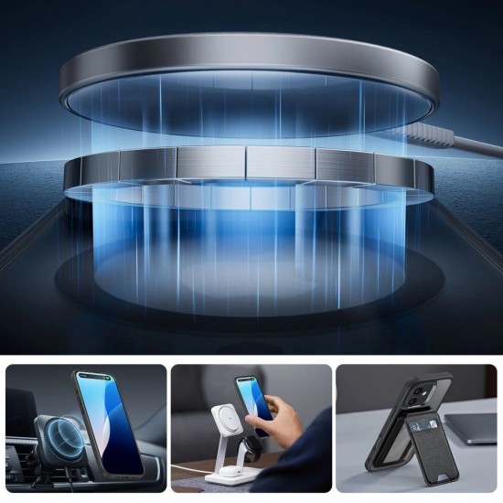 ESR Classic Pro Set Halolock MagSafe case for iPhone 16 - black