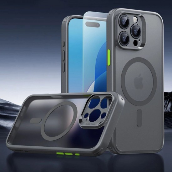 ESR Classic Pro Set Halolock MagSafe Case for iPhone 16 Pro Max - Gray