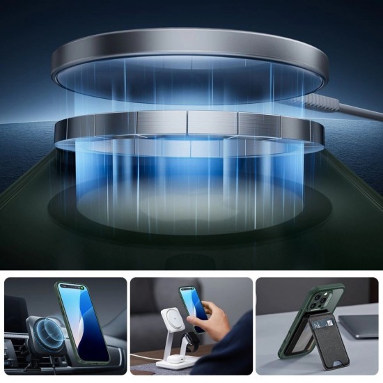 ESR Classic Pro Set Halolock MagSafe Case for iPhone 16 Pro Max - Green