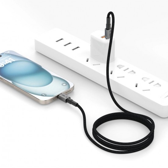 Tech-Protect UltraBoost DNA USB-C PD60W/3A Cable 25cm - Gray