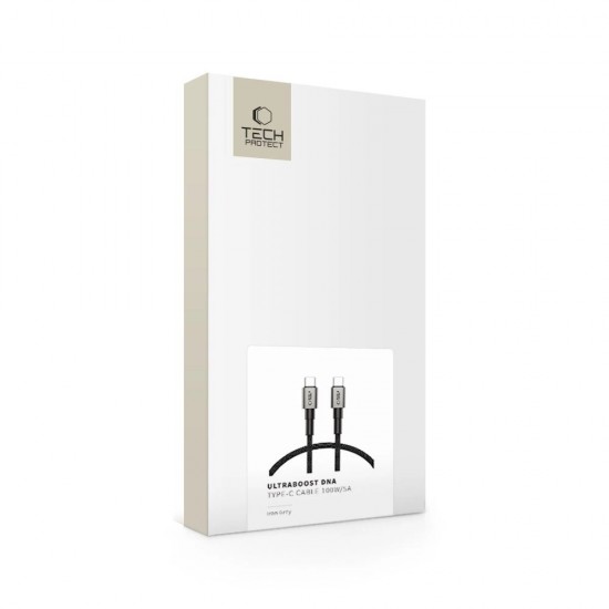 Tech-Protect UltraBoost DNA USB-C PD100W/5A Cable 50cm - Gray