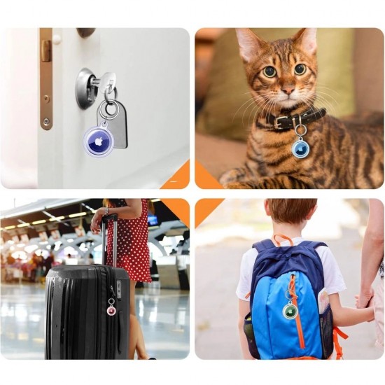 Tech-Protect Icon 4-pack Case for Apple AirTag - Transparent