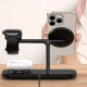 Tech-Protect QI15W-A45 3in1 Wireless Charger with MagSafe for Apple Devices - Black