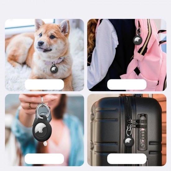 Tech-Protect Rough 2-pack case for Apple AirTag - black