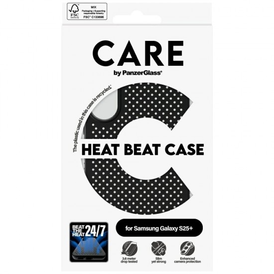 CARE by PanzerGlass Feature Heat Beat Case for Samsung Galaxy S25+ - Black
