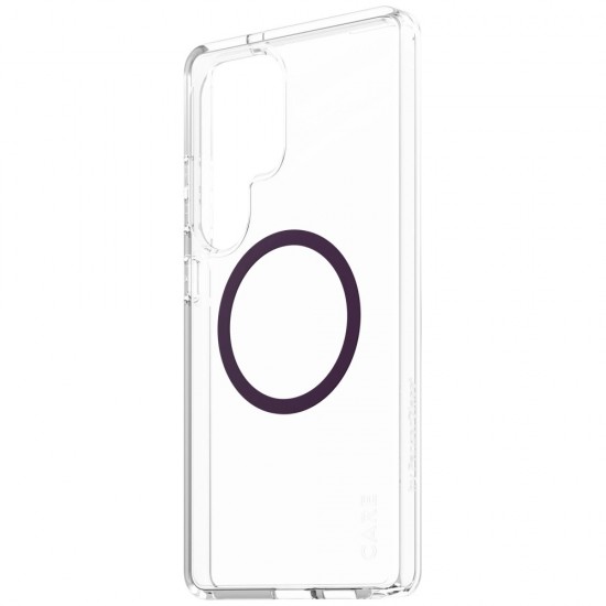CARE by PanzerGlass Flagship Urban Combat Purple QI Case for Samsung Galaxy S25 Ultra - Transparent