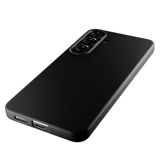 Puro Icon Silicone Case for Samsung Galaxy S25 - Black