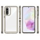 Outer Space Case for Samsung Galaxy A56 Cover with Flexible Frame - Semi-Transparent, Black