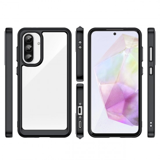 Outer Space Case for Samsung Galaxy A26 Cover with Flexible Frame - Black