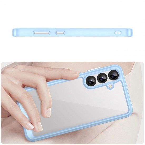 Outer Space Case for Samsung Galaxy A36 Cover with Flexible Frame - Blue