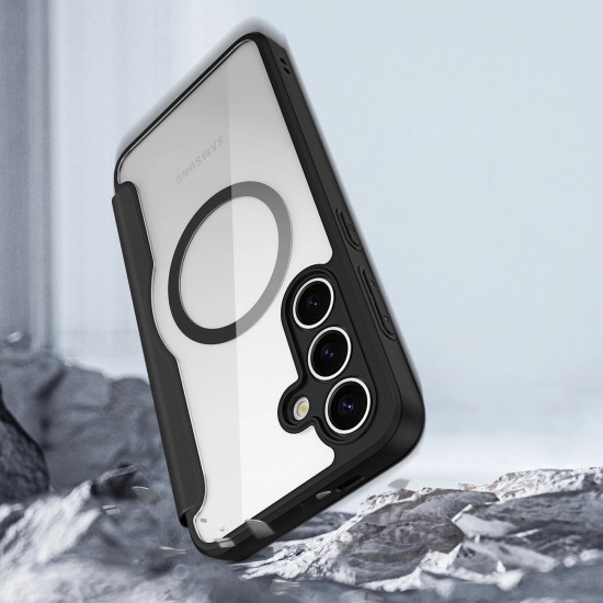 Dux Ducis Skin X Pro case for Samsung Galaxy S25 with MagSafe and wallet - black