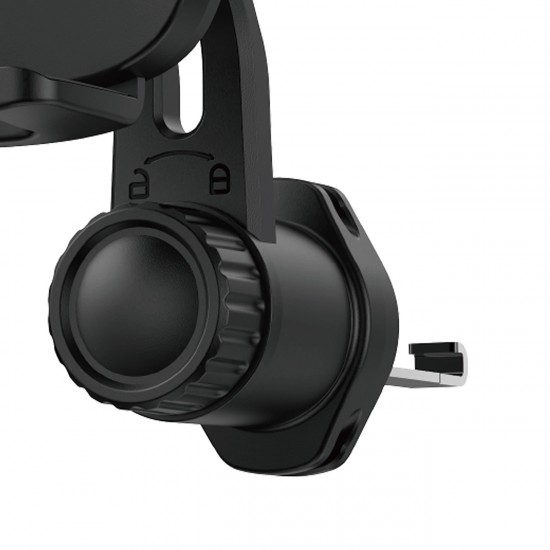 Dudao F2N smartphone holder for 360° air vent - black