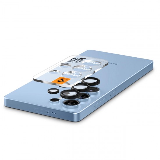 Spigen Optik Pro GLAS.TR EZ FIT 2-pack Camera Cover for Samsung Galaxy S25 Ultra - Black