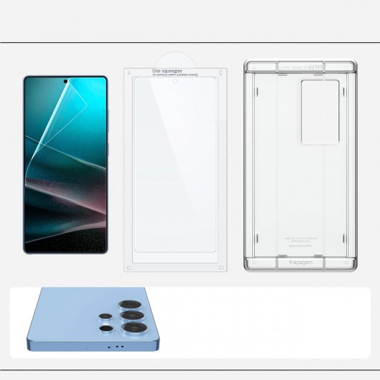 Spigen Elite Shield EZ FIT Hybrid Glass for Samsung Galaxy S25 Ultra - Transparent