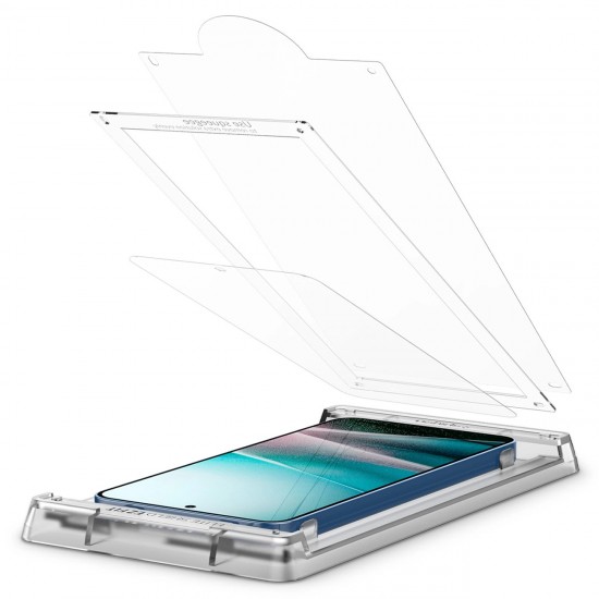 Spigen ELITE SHIELD EZ FIT Hybrid Glass for Samsung Galaxy S25 - Transparent