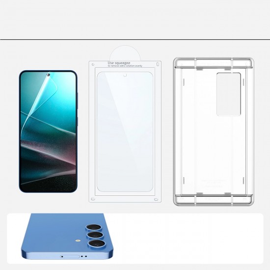 Spigen ELITE SHIELD EZ FIT Hybrid Glass for Samsung Galaxy S25 - Transparent