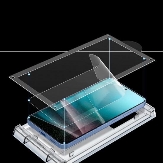 Spigen ELITE SHIELD EZ FIT Hybrid Glass for Samsung Galaxy S25 - Transparent