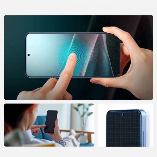 Spigen ELITE SHIELD EZ FIT Hybrid Glass for Samsung Galaxy S25 - Transparent