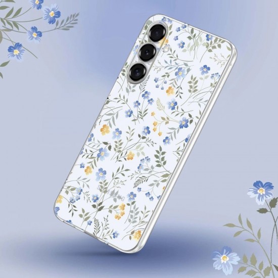 Tech-Protect FlexAir Case for Samsung Galaxy S25 - Daisies with Leaves