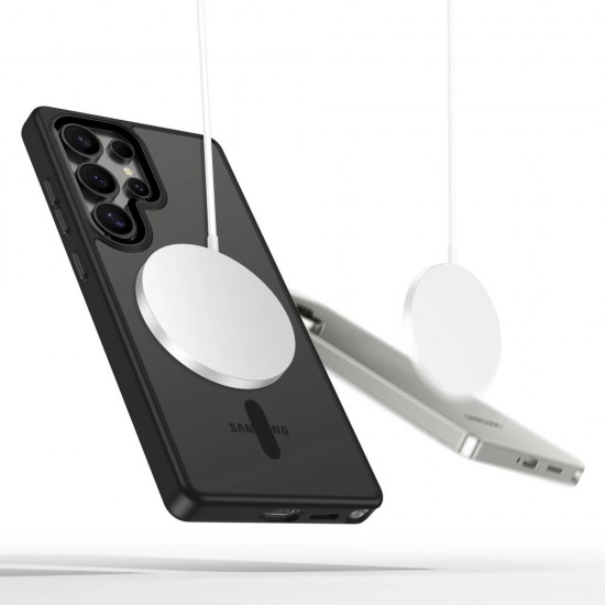 Tech-Protect MagMat MagSafe Case for Samsung Galaxy S25 Ultra - Clear Black
