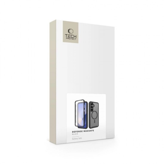 Tech-Protect Defense MagSafe Case for Samsung Galaxy S25 - Black