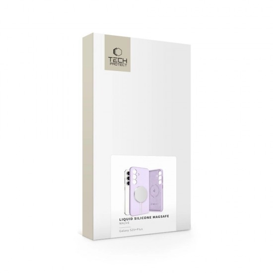 Tech-Protect Liquid Silicone MagSafe Case for Samsung Galaxy S25+ - Pink