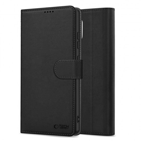 Tech-Protect Wallet Case for Samsung Galaxy S25 - Black