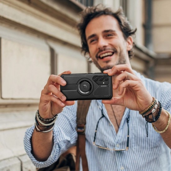 Tech-Protect Kevlar MagSafe+ Case for Samsung Galaxy S25 Plus - Black