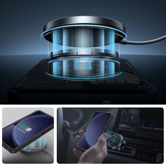 Tech-Protect Kevlar MagSafe+ Case for Samsung Galaxy S25 Plus - Black