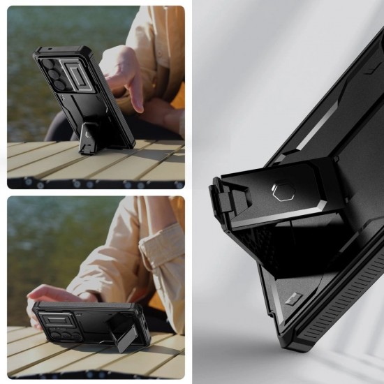 Tech-Protect Kevlar Cam+ Case for Samsung Galaxy S25 Ultra - Black