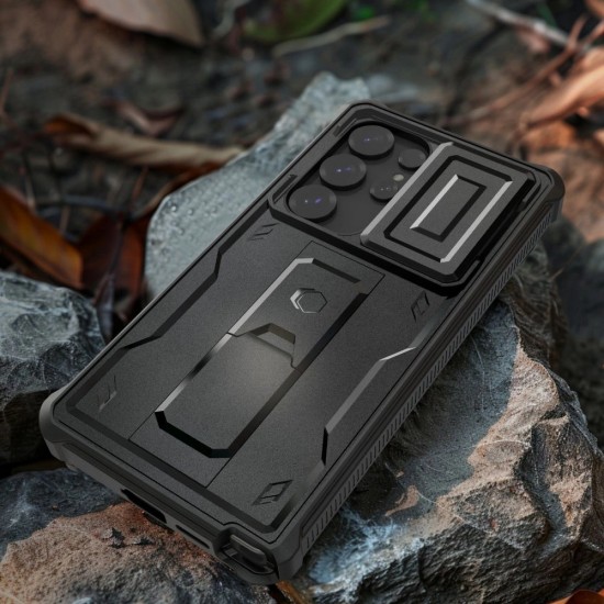 Tech-Protect Kevlar Cam+ Case for Samsung Galaxy S25 Ultra - Black