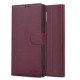 Tech-Protect Wallet Case for Samsung Galaxy S25 - Burgundy