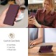Tech-Protect Wallet Case for Samsung Galaxy A56 5G - Burgundy