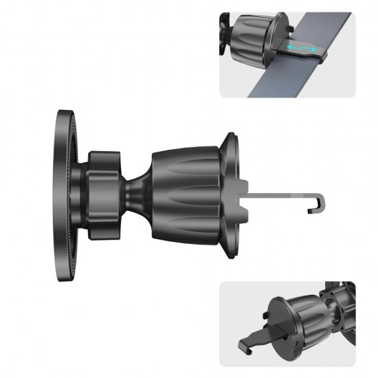 Tech-Protect N58 Magnetic MagSafe Car Holder for Cockpit, Windshield or Air Vent Mount - Black