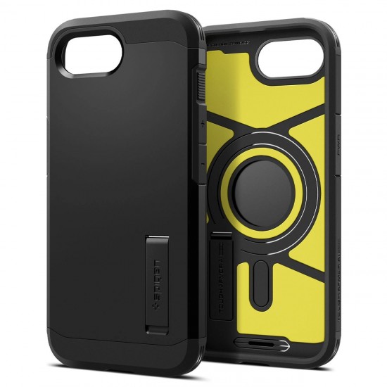Spigen Tough Armor Case with MagSafe for iPhone 16e / 17e with Stand - Black