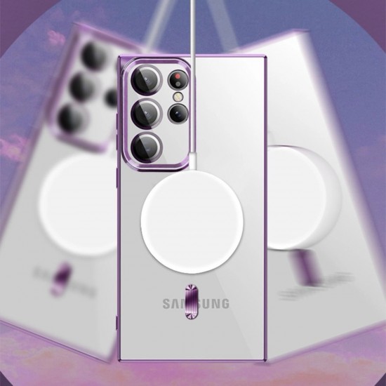 Wozinsky Electroplated Magsafe Case for Samsung Galaxy S24 FE - Black