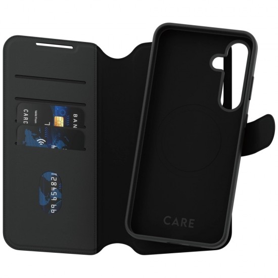 CARE by PanzerGlass Feature Tango 2in1 Wallet Case for Samsung Galaxy S25+ - Black