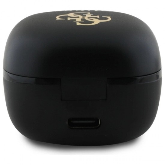 Guess Bluetooth headphones GUTWSJ144ESK TWS + docking station black/black Iridescent 4G Printed Logo