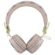 Guess Bluetooth ENC GUBH70EPOSMW Brown/Brown Peony Script Round Shape Headphones