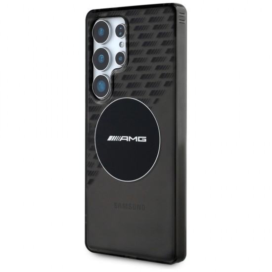 AMG Transparent Rhombs MagSafe Case for Samsung Galaxy S25 Ultra - Black
