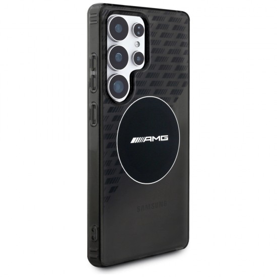 AMG Transparent Rhombs MagSafe Case for Samsung Galaxy S25 Ultra - Black
