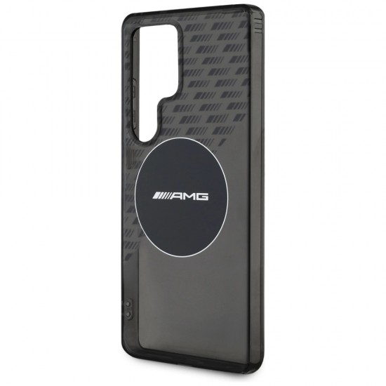 AMG Transparent Rhombs MagSafe Case for Samsung Galaxy S25 Ultra - Black
