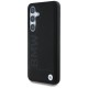 BMW Leather Big Wordmark Case for Samsung Galaxy S25+ - Black